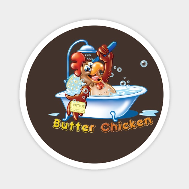 Butter Chicken Magnet by Pigeon585